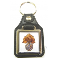 Royal Regiment Of Fusiliers Leather Medallion Keyring